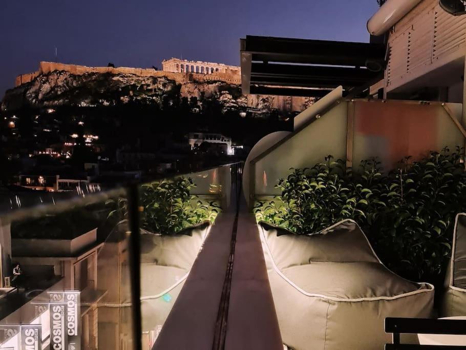 شقة Heated Plunge Pool & Firepit Acropolis Penthouse أثينا المظهر الخارجي الصورة