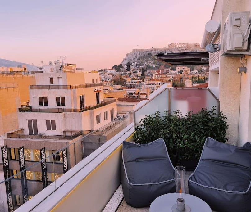 شقة Heated Plunge Pool & Firepit Acropolis Penthouse أثينا المظهر الخارجي الصورة